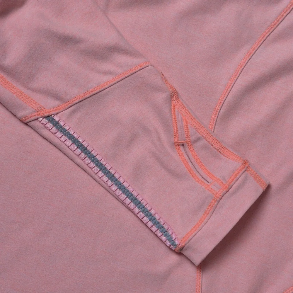 Lululemon Love Some Run Women's 10 Heathered Peach 1/4 Zip Pullover Top